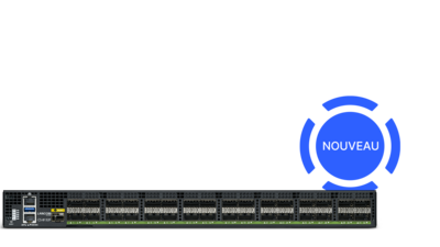 Illustration du produit R&S®LANCOM Core Switch CS-8132F avec marquage « NEW » (nouveau)