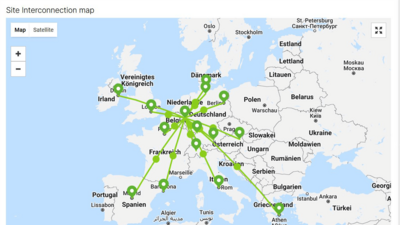 Screenshot: VPN-Dashboard in the R&S®LMC