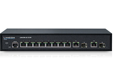 Produktbild LANCOM GS-2310P aus der Frontansicht