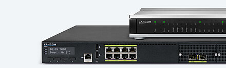 Collage of R&S®LANCOM routers and SD-WAN products