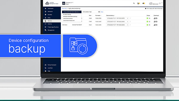 Monitor with R&S®LMC interface and blue icon
