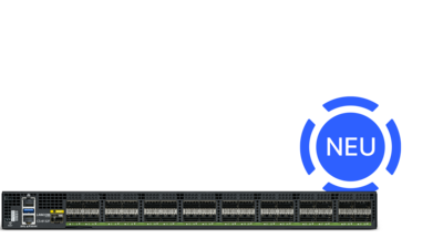 Produktabbildung R&S®LANCOM Core Switch CS-8132F mit "NEU"-Kennzeichnung