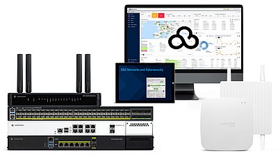 R&S Networks and Cybersecurity Produktportfolio als Collage.