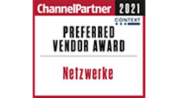 Logo zum ? Preferred Vendor Award 2021 in der Kategorie „Netzwerke“