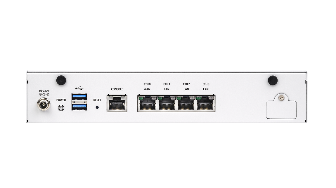 Product photo back view R&S®LANCOM Unified Firewall UF-60