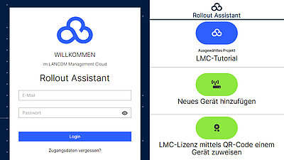 Screenshot des Rollout Assistants