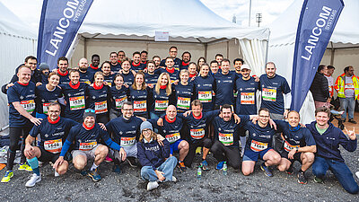 R&S Networks and Cybersecurity employees after the Aix-la-Chapelle B2Run 2024