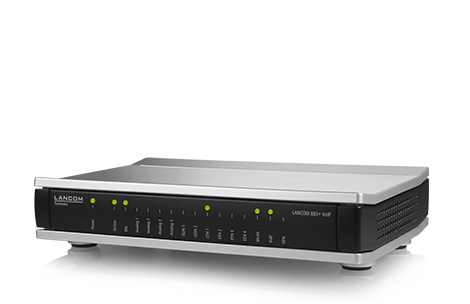 LANCOM 883+ VoIP Router in schräger Frontansicht
