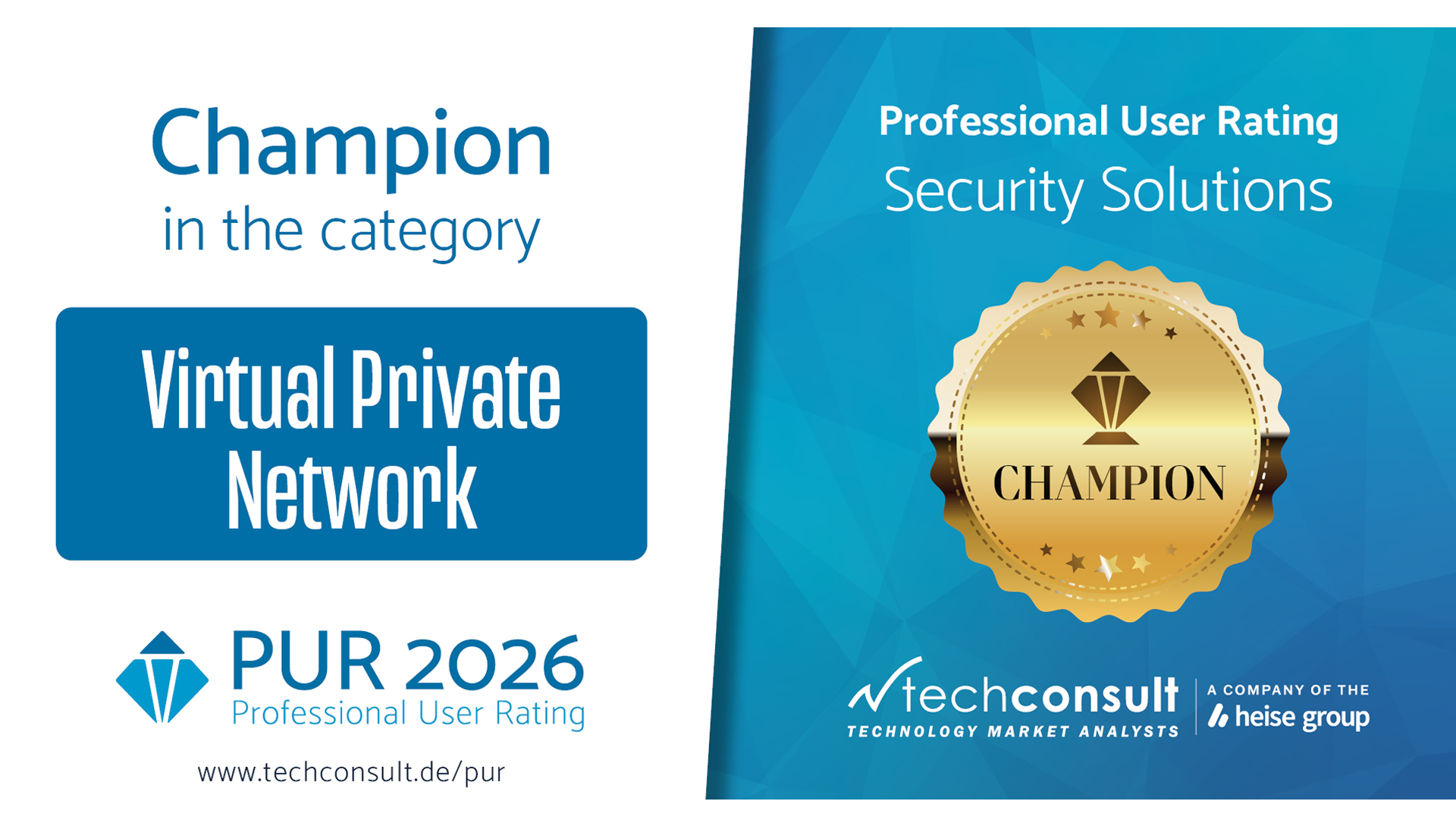 R&S®LANCOM VPN as Professional User Rating Champion 2026