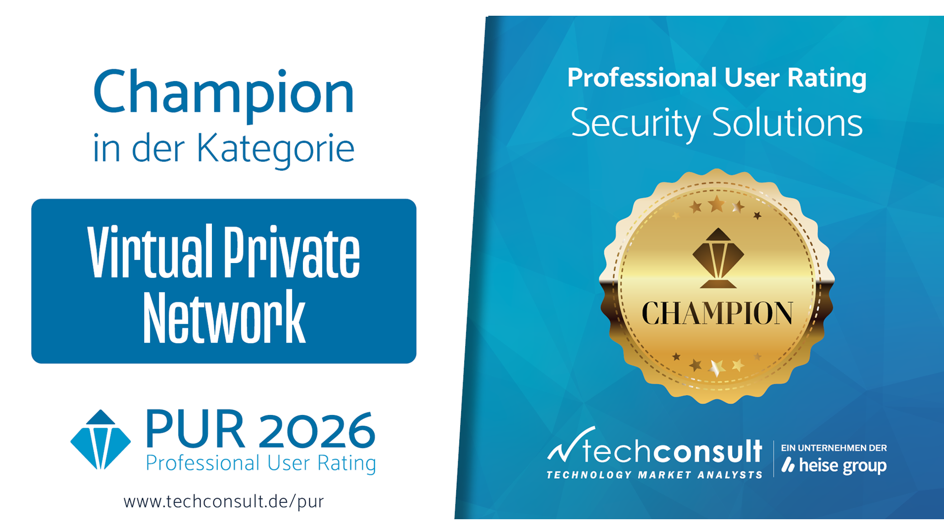 R&S®LANCOM VPN als Professional User Rating Champion 2026