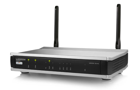 Produktbild LANCOM 1781-4G-CC in schräger Frontansicht