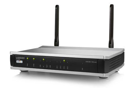 Produktbild LANCOM 1781A-4G-CC in schräger Frontansicht