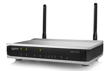 LANCOM 1781EW+ Router in schräger Frontansicht