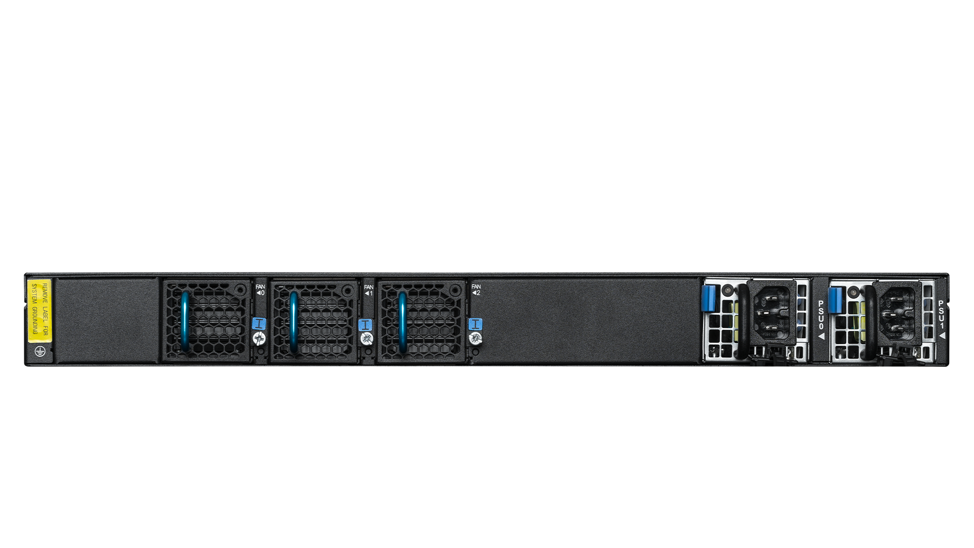 Product photo back view R&S®LANCOM CS-8132F with back-to-front (B2F) airflow