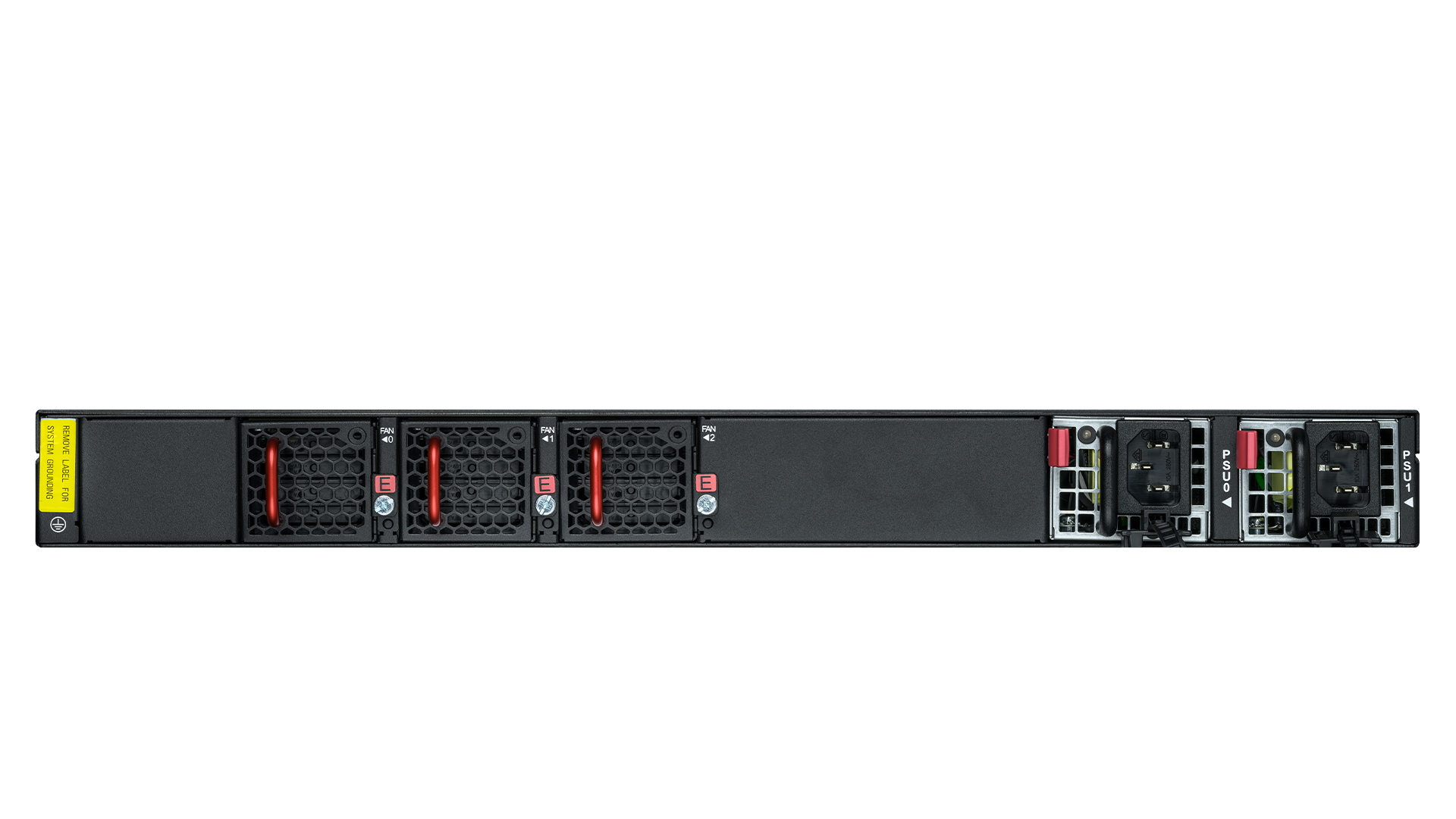 Product photo back view R&S®LANCOM CS-8132F with front-to-back (F2B) airflow