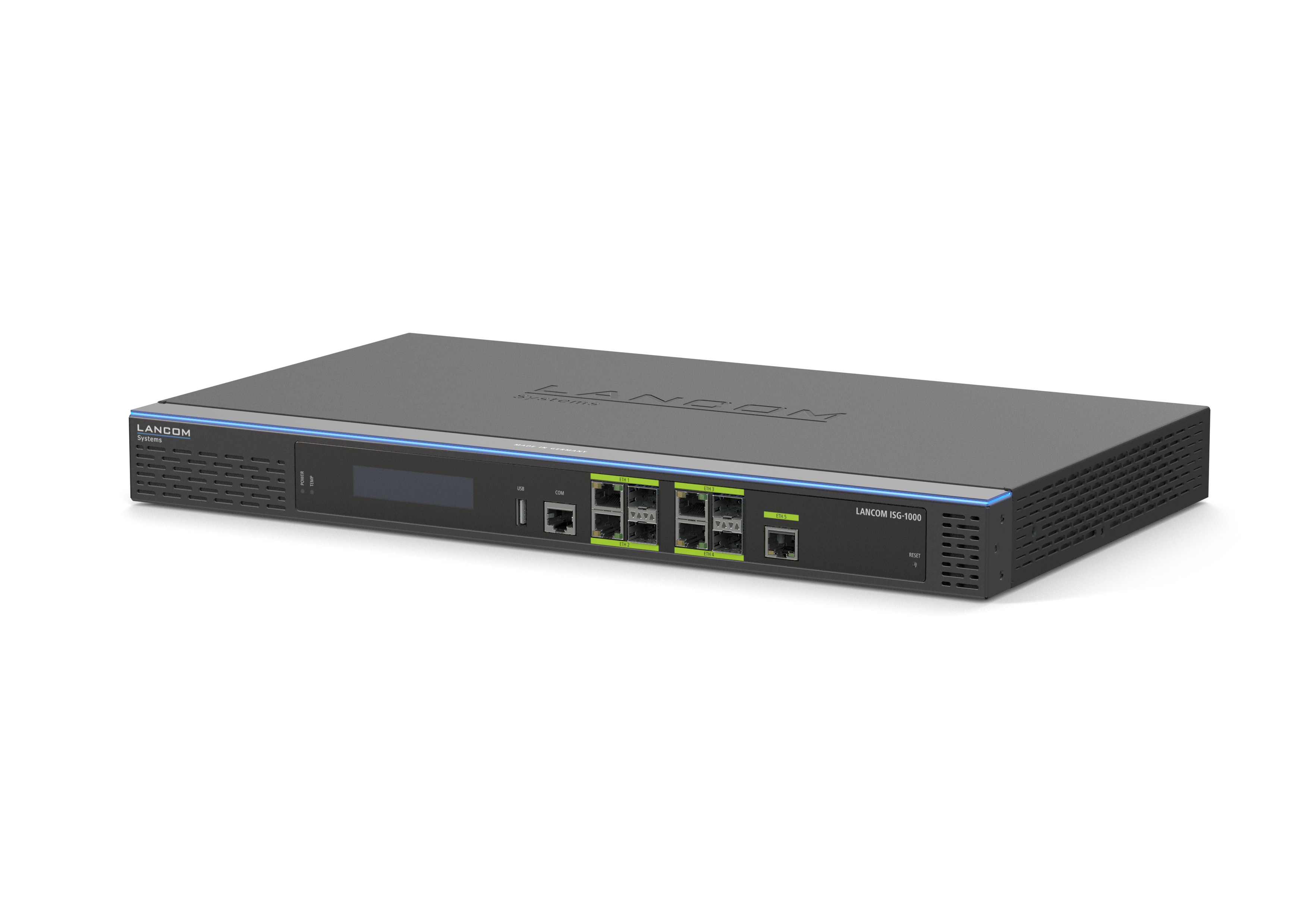 LANCOM ISG-1000 SD-WAN Gateway in schräger Frontansicht
